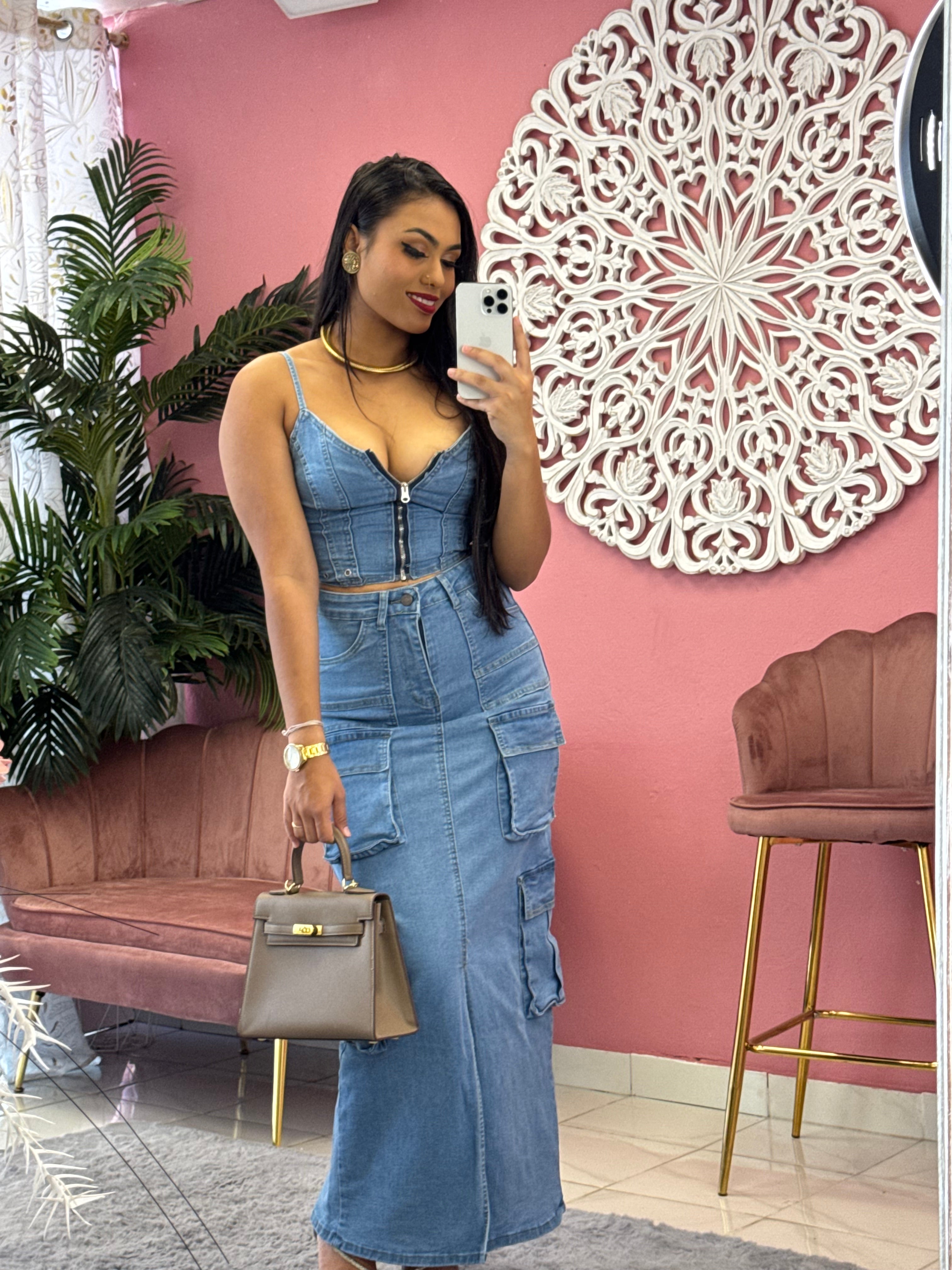 Ensemble longue en jeans