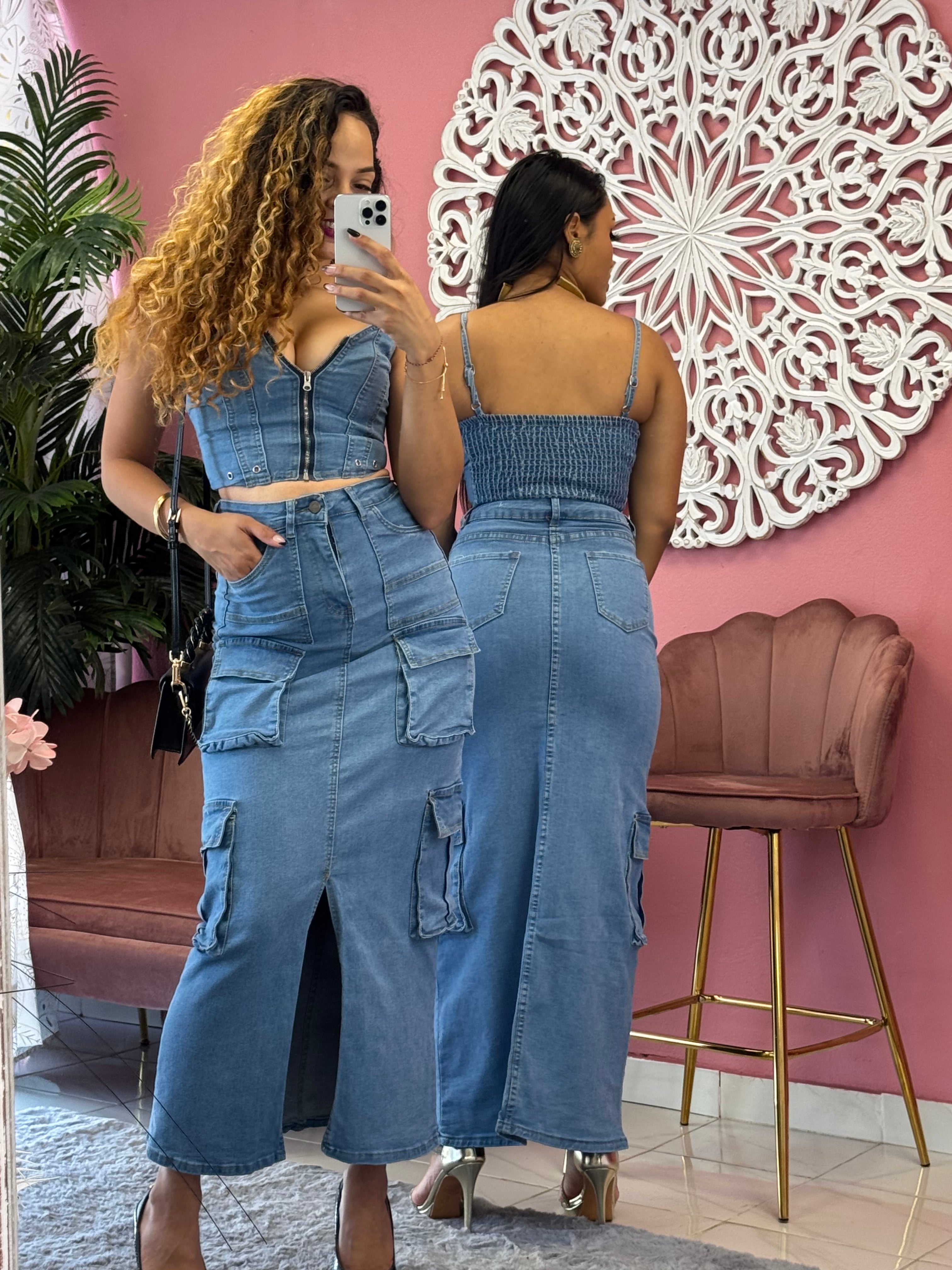 Ensemble longue en jeans