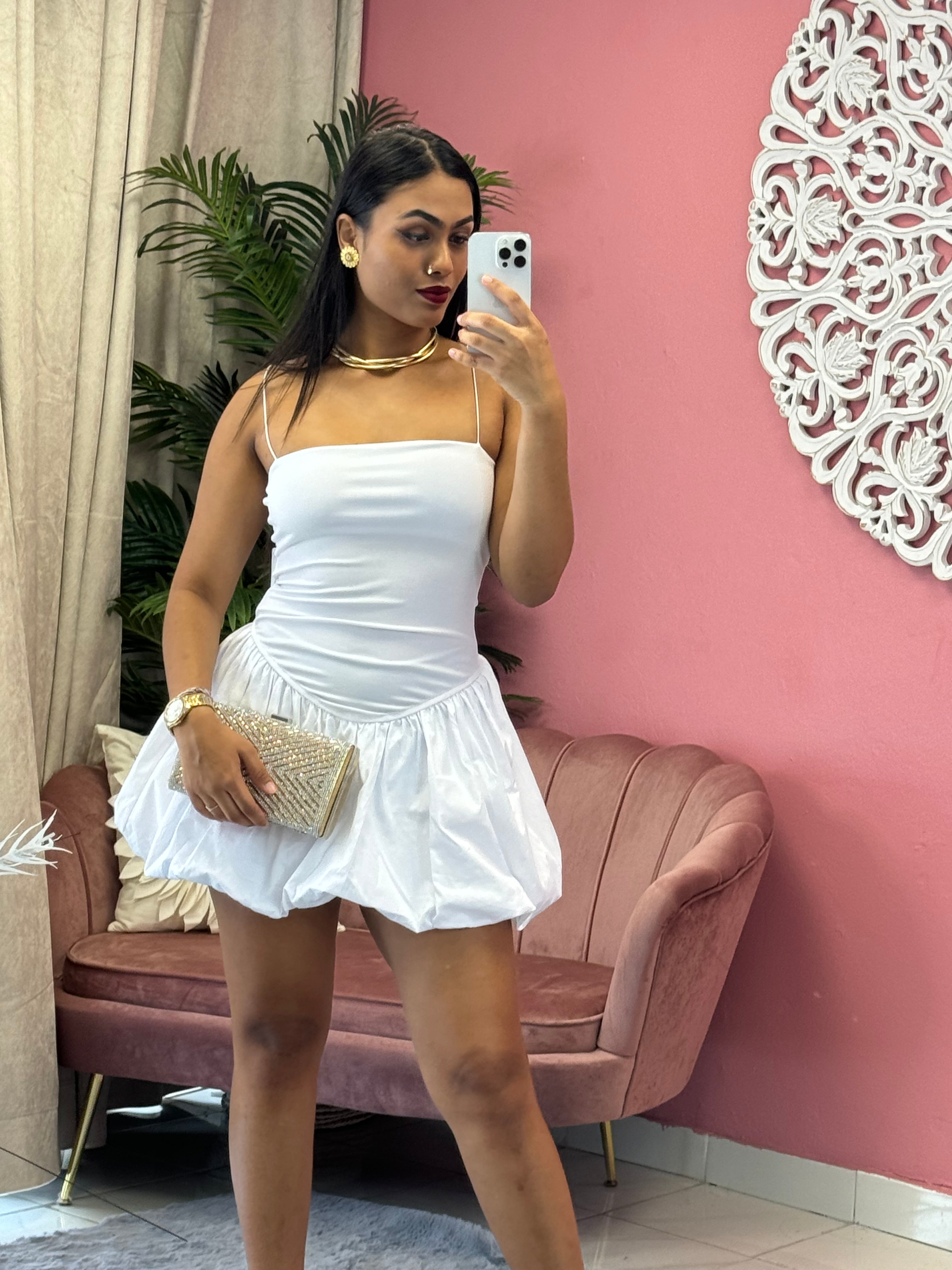 robe bustier courte fluide avec bretelles