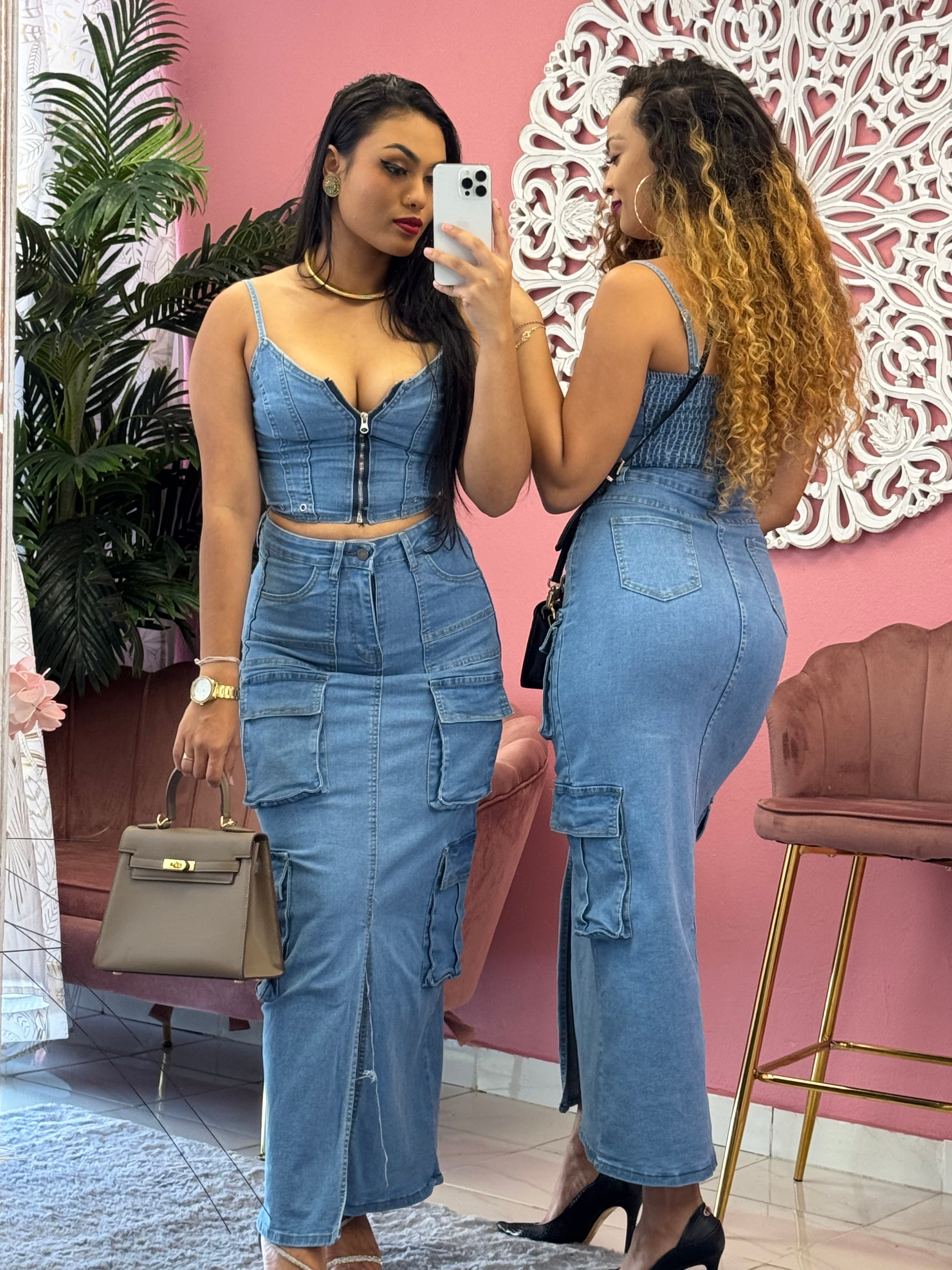 Ensemble longue en jeans