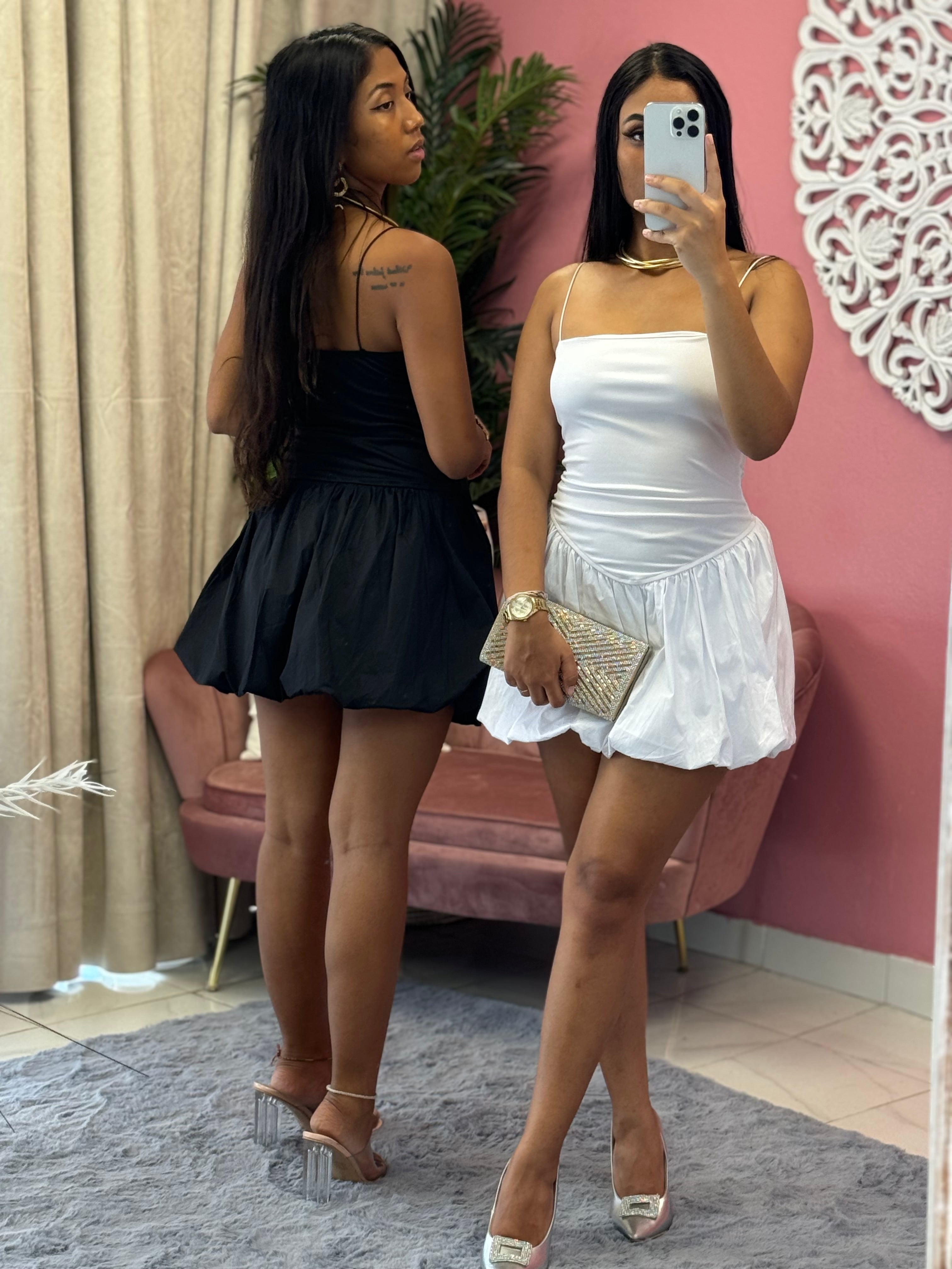 robe bustier courte fluide avec bretelles